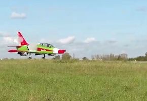 На авиабазе в Лиде курсанты Военной академии приступили к экзаменационным полетам на учебных L-39