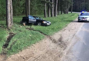 Под Лидой BMW въехал в дерево. Водитель госпитализирован