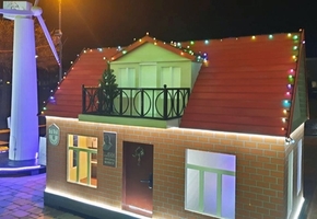 Новогодний конкурс световых макетов в Лиде: первое место у инсталляции от энергетиков