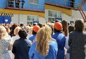 Работники ОАО «Лакокраска» встречаются с руководством, мэром, начальником милиции