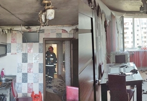 В Лиде произошло два пожара в многоэтажках. При самостоятельном тушении пожара пострадала женщина