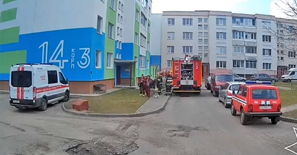 В Лиде спасатели тушили пожар в квартире. Выяснилось, что когда родителей не было дома, дети воспользовались газовой плитой