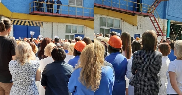 Работники ОАО «Лакокраска» встречаются с руководством, мэром, начальником милиции