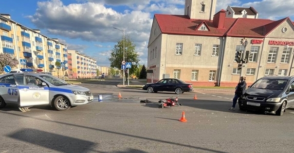 В Лиде водитель на Opel сбил электросамокатчика