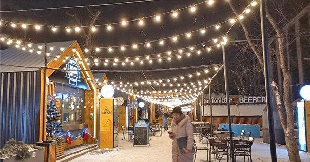 Стритфуд-площадка для отдыха от «Лидского пива» открывается в Минске на зимний сезон