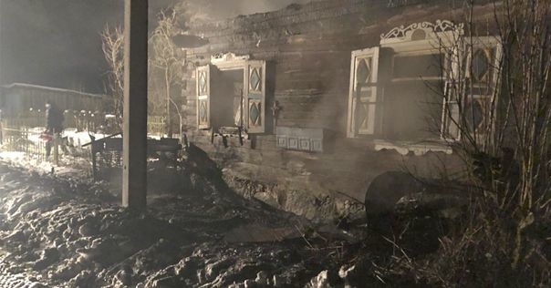 При пожаре в Вороновском районе погибла пенсионерка