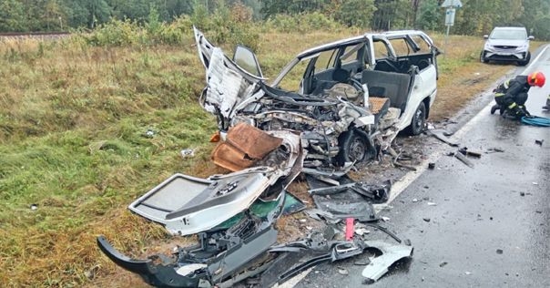 В Вороновском районе водитель такси на Renault устроил лобовое ДТП. Водитель Opel находится в тяжёлом состоянии