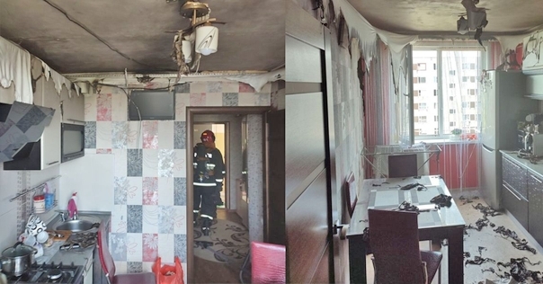 В Лиде произошло два пожара в многоэтажках. При самостоятельном тушении пожара пострадала женщина