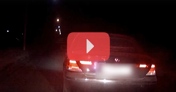 4 февраля ночью в Лиде задерживали пьяного водителя на BMW, который пытался скрыться от ГАИ