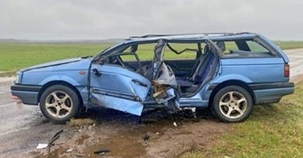 В Лидском районе перевернулся Volkswagen. Водителя доставили в больницу