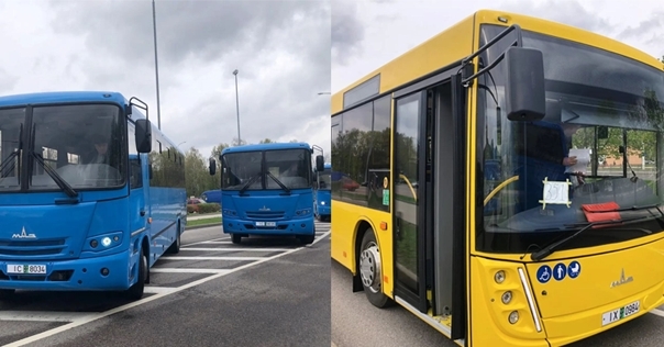 В Лиду направлены ещё 2 новых автобуса МАЗ: модели 257040 и 203047