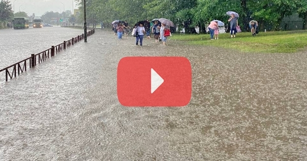 Лиду посетила летняя гроза