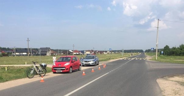 В Лиде водитель Peugeot наехала на велосипедистку