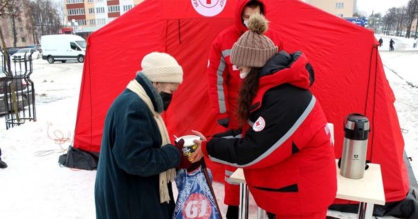 Красный Крест создал в Гродненской области мобильные пункты обогрева