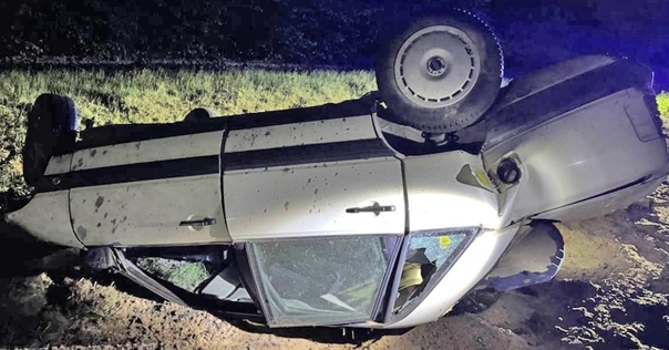 В Вороновском районе на дороге М11 «Лида — Слоним — Бытень» перевернулся Audi