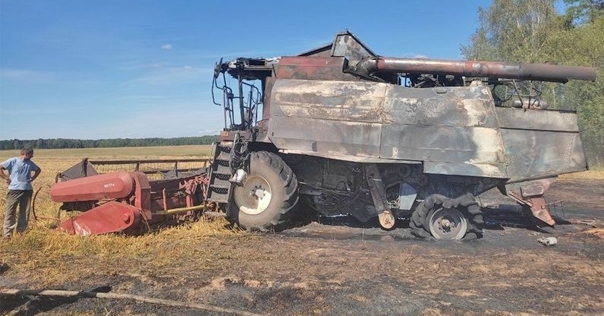 Сгоревший в Лидском районе комбайн стал причиной возбуждения уголовного дела в отношении  замдиректора с/х организации