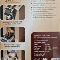 продам кофемашину Zepter  - ZEP-200 новую, фота 3